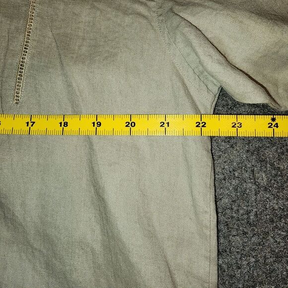 Vintage Counterpoint womens long sleeve linen button down shirt size S tunic - Picture 11 of 12